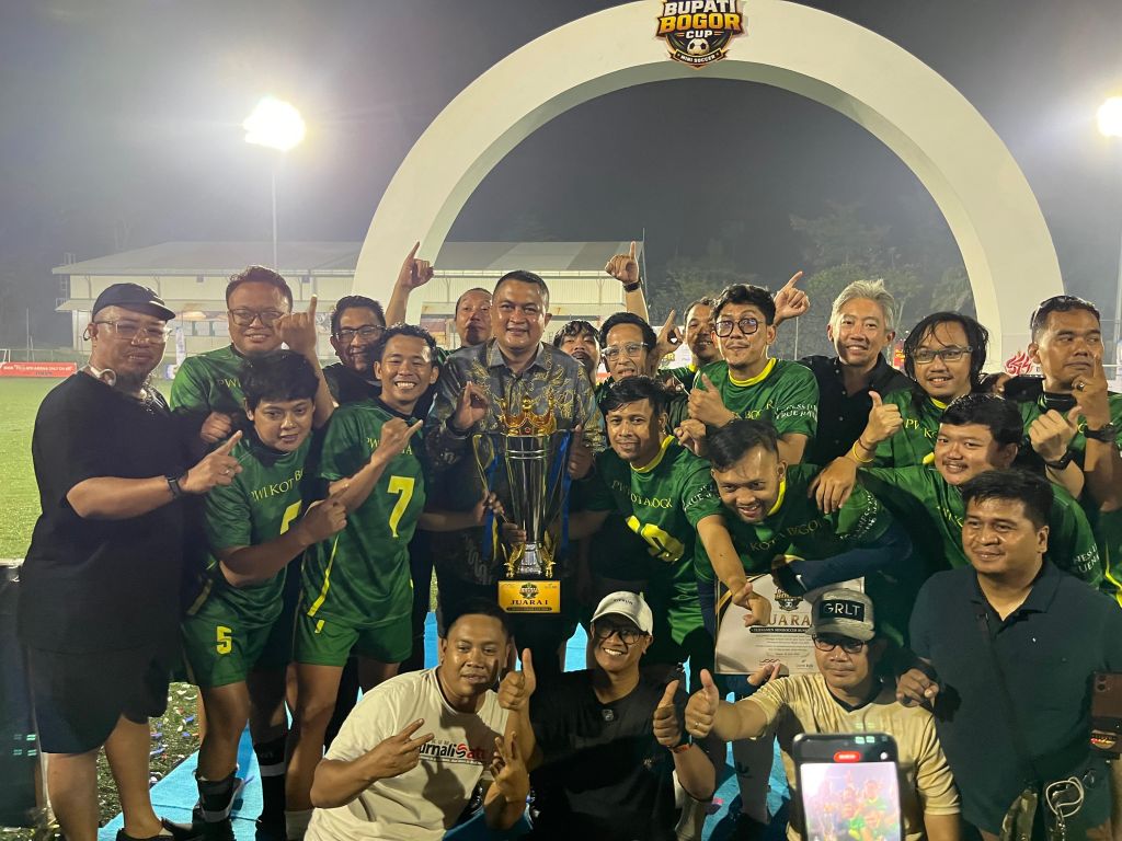 Tekuk Semua Lawan, PWI Kota Bogor Juarai Mini Soccer Bupati Bogor Cup 2026