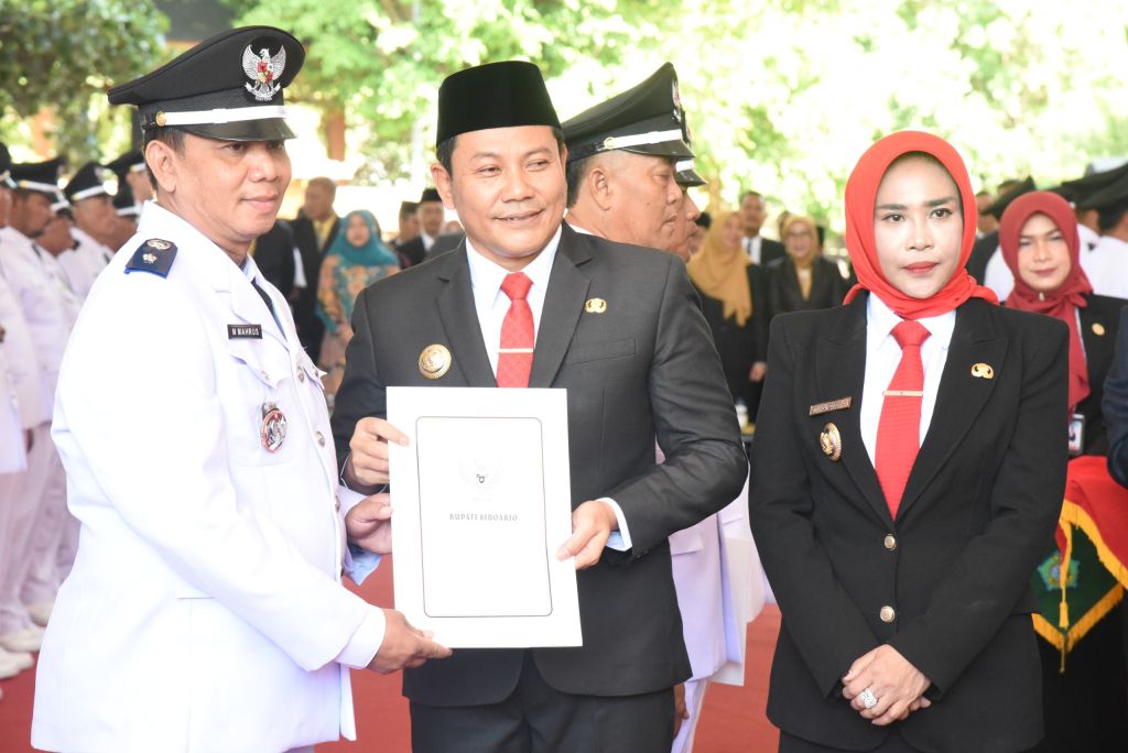 63 Wajah Baru Pimpin Desa, Bupati Subandi Lantik 80 Kepala Desa Terpilih di Sidoarjo