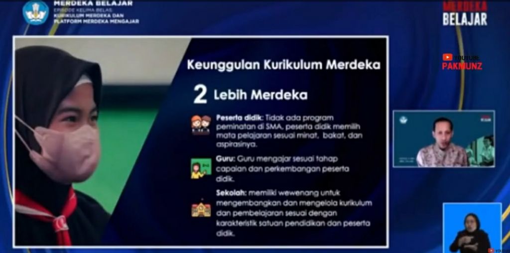Luncurkan Kurikulum Merdeka, Nadiem: Struktur Kurikulum Lebih Fleksibel