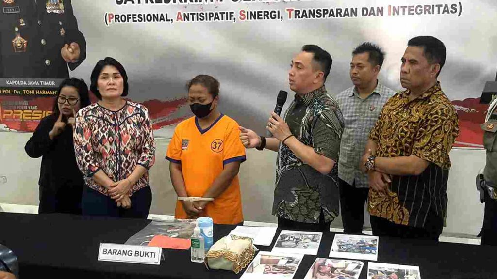 Polisi Tetapkan Seorang Istri Bacok Suami di Pandugo Surabaya Sebagai Tersangka