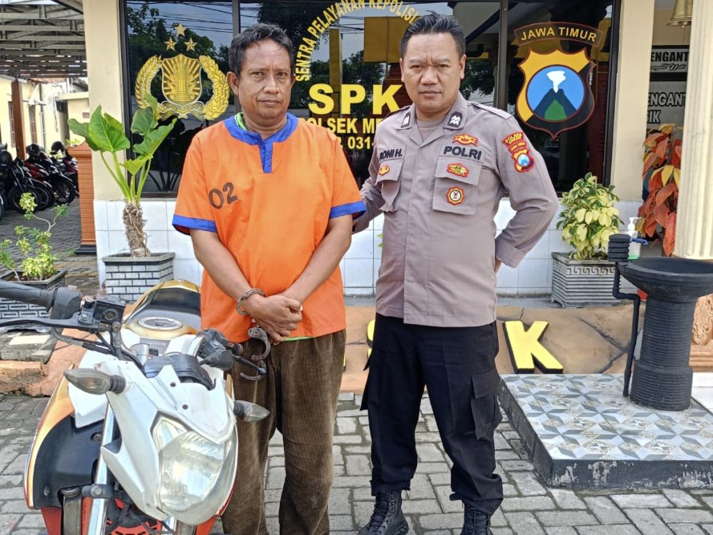 Akhir Pelarian Bandit Curanmor di Gresik Usai Buron 1 Tahun