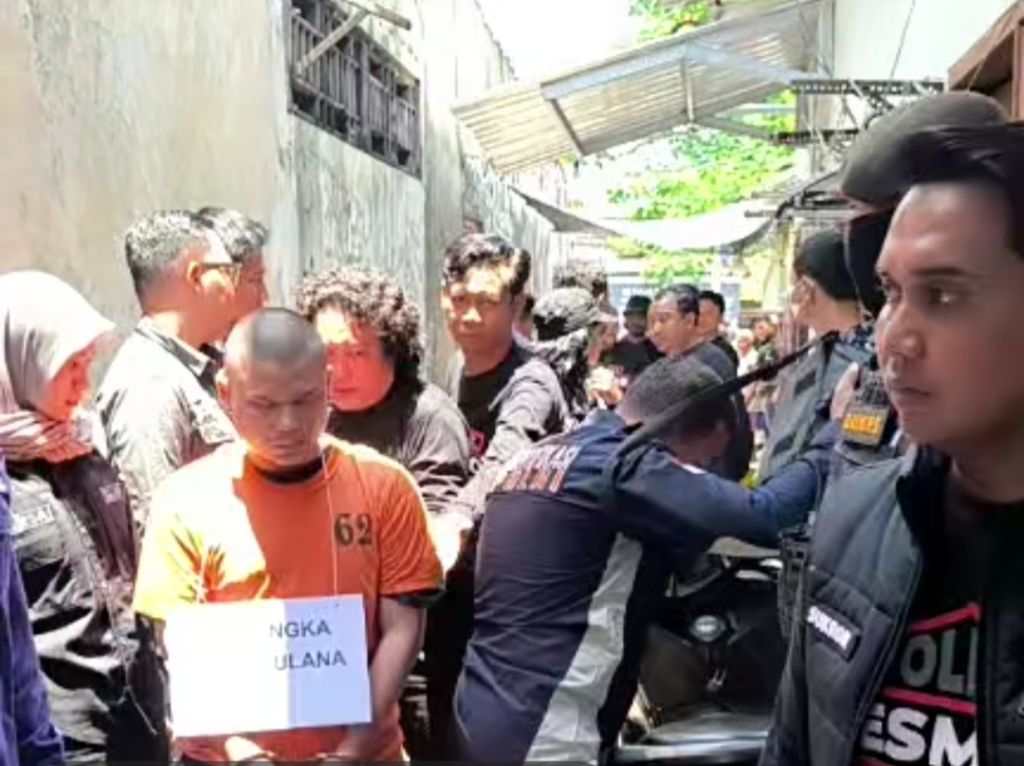 33 Adegan Menegangkan dalam Rekonstruksi Alvi Bunuh dan Mutilasi Tiara di Surabaya