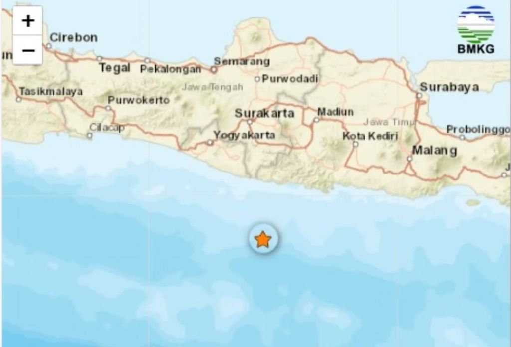 Hari ini, Pacitan Diguncang Gempa Magnitudo 4,9