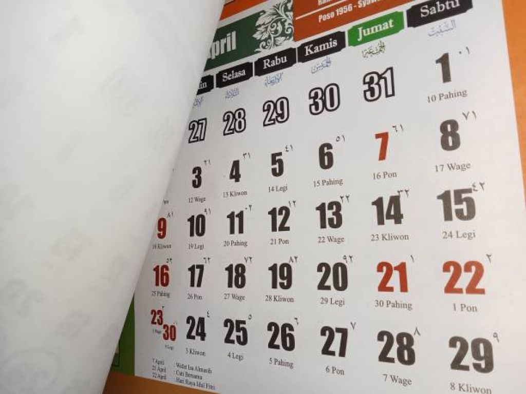 Daftar Lengkap Penanggalan Hijriah dan Jawa Agustus 2024