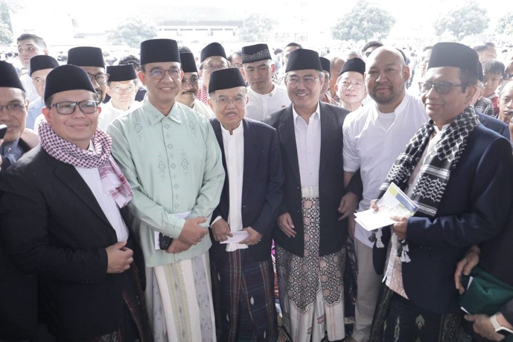 JK, Anies hingga Didit Prabowo Shalat Id di Al Azhar, Momen Hangat Silaturahmi Tokoh Nasional