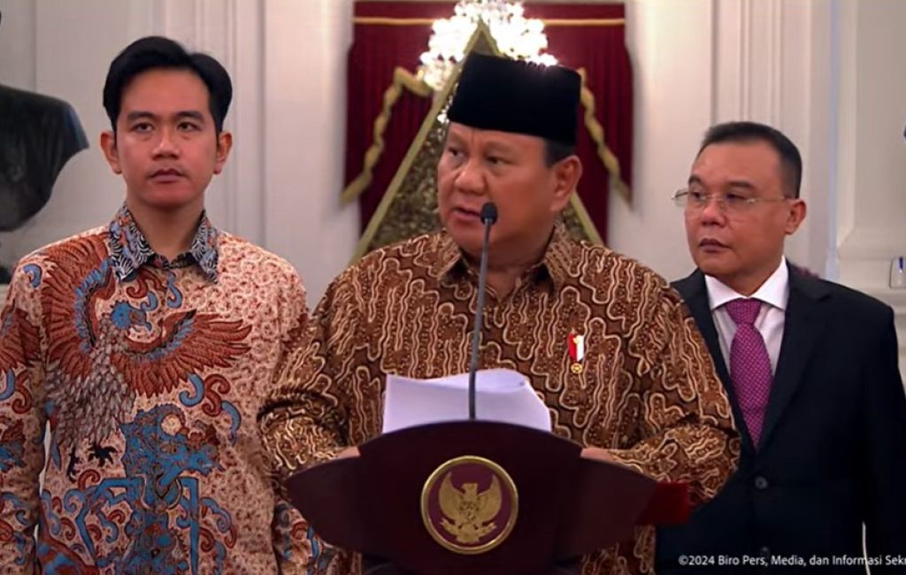 Daftar Lengkap Menteri dan Kepala Lembaga Kabinet Merah Putih Prabowo