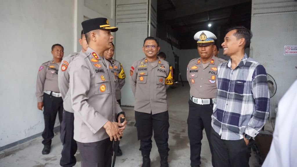 Polres Mojokerto Kota Siagakan Anggota 24 jam Pastikan Keamanan Gudang Logistik KPU