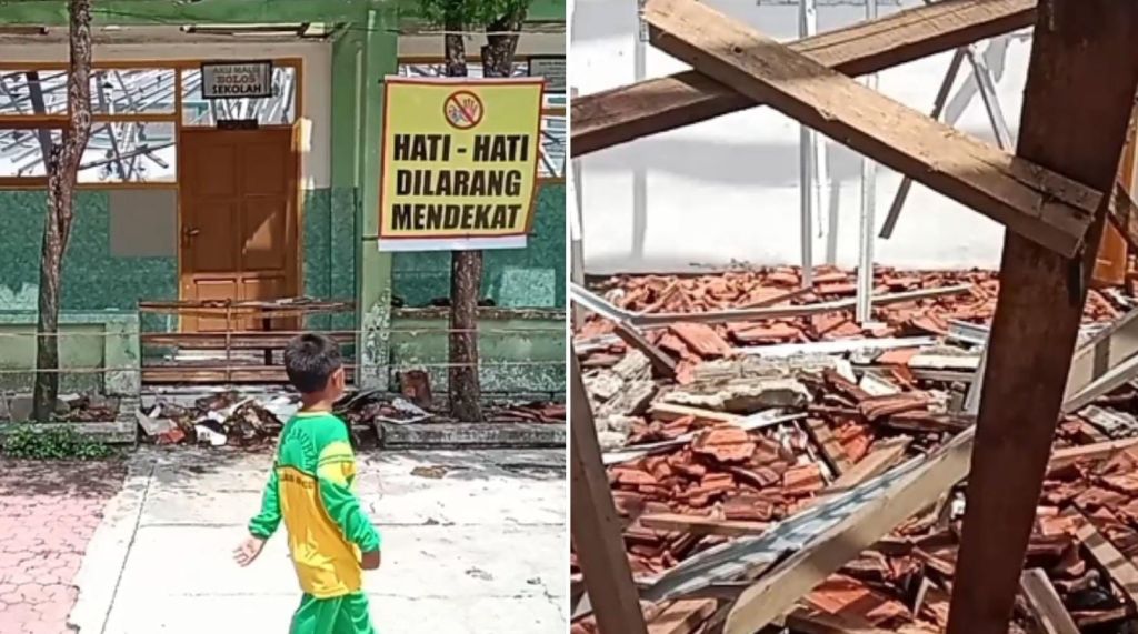 Empat Ruangan SDN Dawuhan Ambruk, DPRD Bondowoso Geram