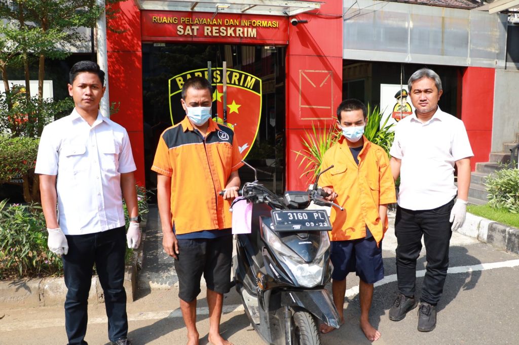 Komplotan Pencuri Motor di Surabaya Dibongkar, 2 Pelaku Diringkus