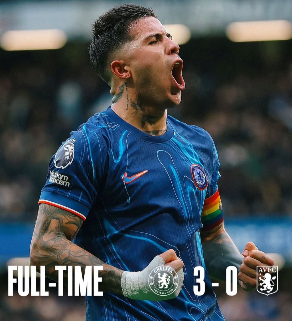 Chelsea Tundukkan Aston Villa 3-0