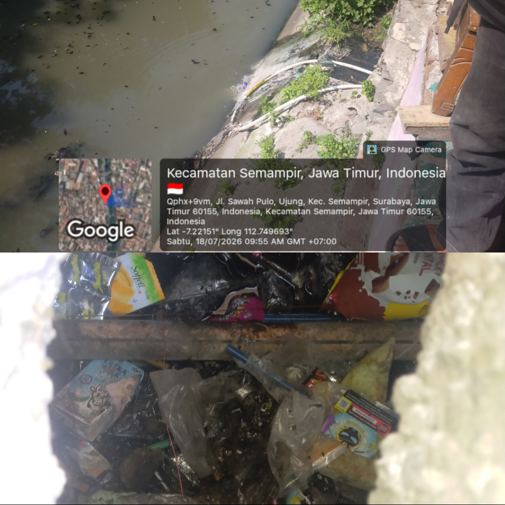 Drainase Tersumbat Kabel Misterius, Rumah Warga Terancam Banjir Saat Musim Hujan