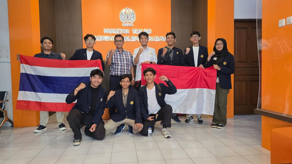 7 Mahasiswa Vokasi Unesa Ikuti Program Summer Course di Thailand
