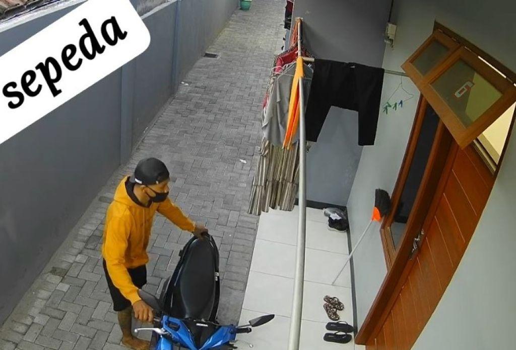 Waspada Maling Motor Gentayangan Sasar Rumah Kos di Mojokerto