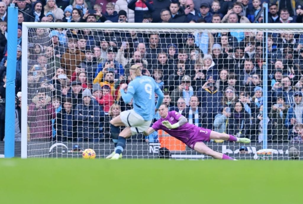 Man City Vs Everton: Jordan Pickford Gagalkan Selebrasi Erling Haaland