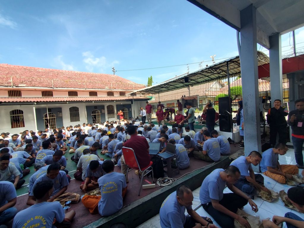 Mengintip Tradisi Megengan Perdana di Lapas Mojokerto