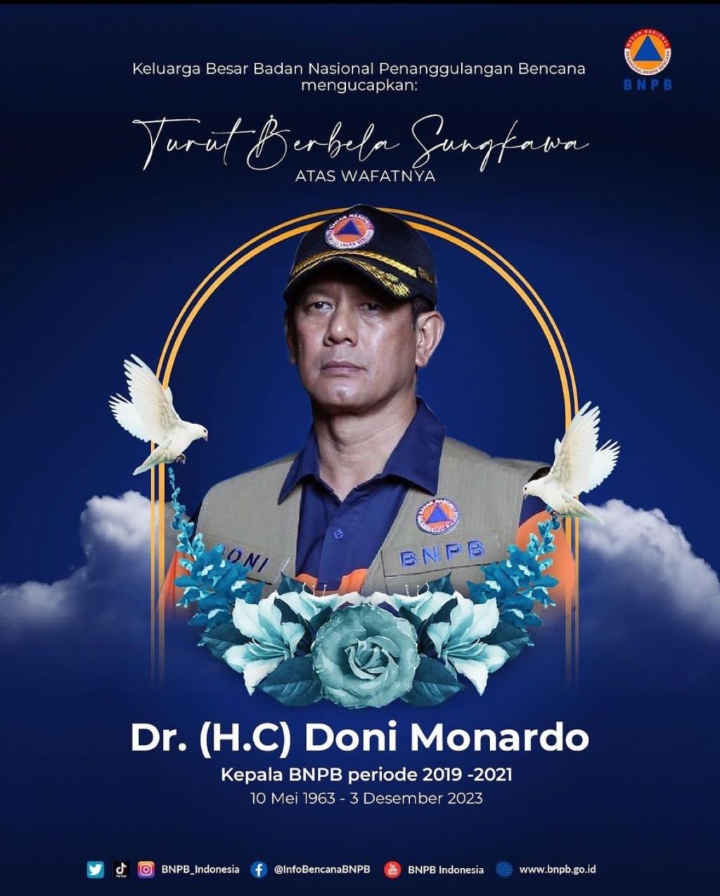 Mantan Kepala BNPB Doni Monardo Meninggal Dunia di Jakarta