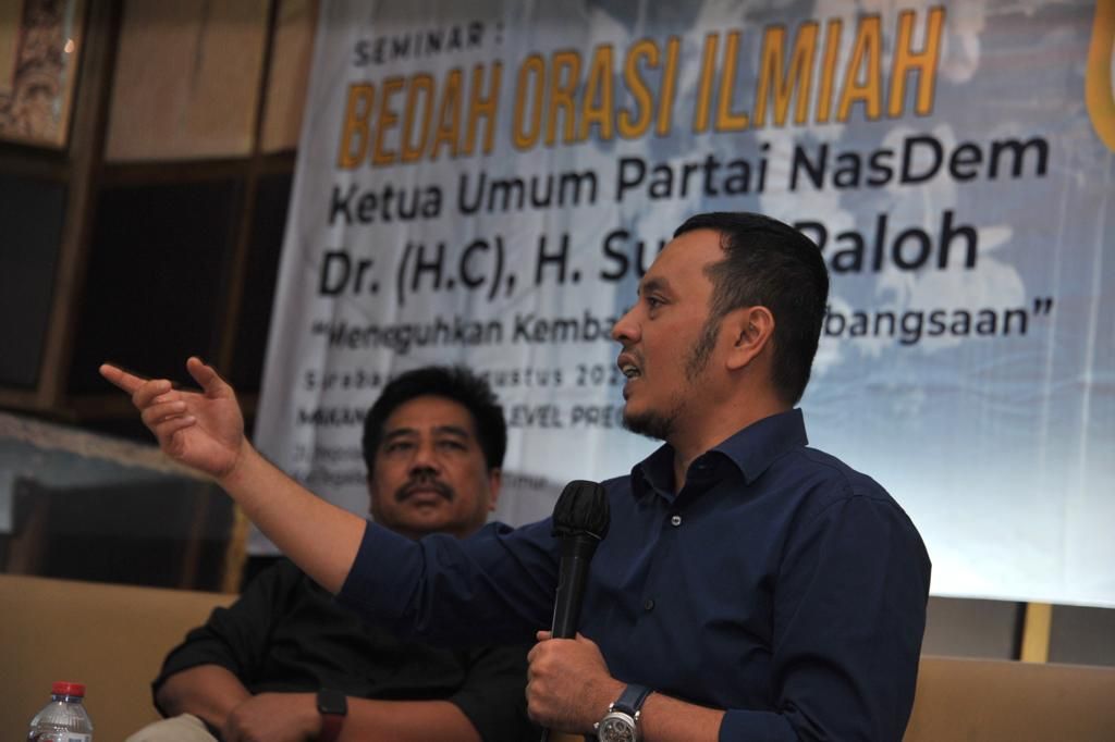 Ketika Orasi Ilmiah Surya Paloh Tentang Meneguhkan Kembali Politik Kebangsaan Dibedah