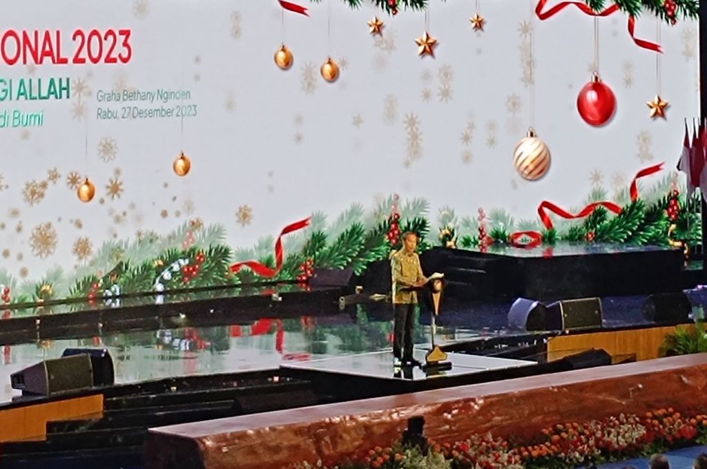 Perayaan Natal Nasional 2023, Presiden Jokowi: Hidup Rukun adalah Pilihan