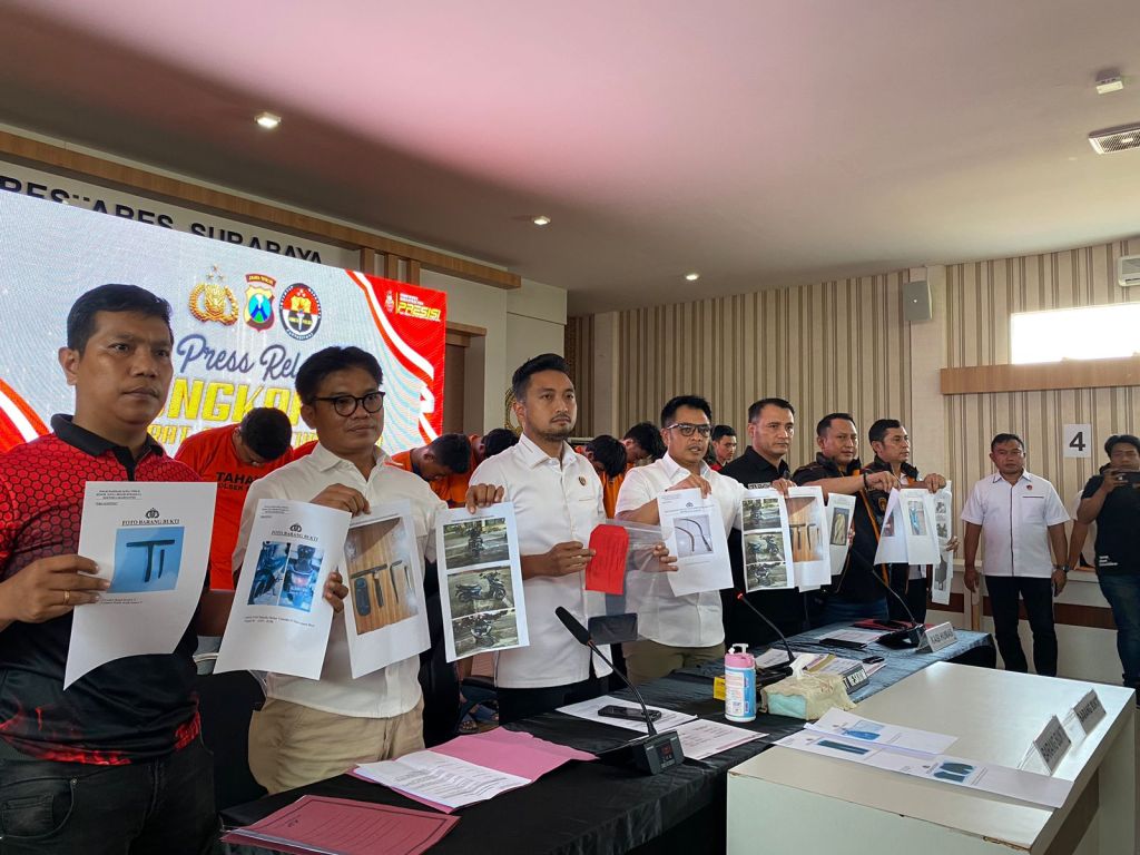Dalam 3 Hari Polrestabes Surabaya Sikat 21 Bandit