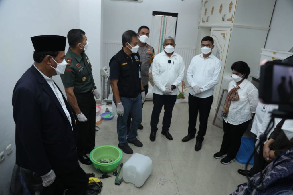 BNN RI Bongkar Kasus Cland Lab Narkotika di Sebuah Rumah Mewah Daerah Banten