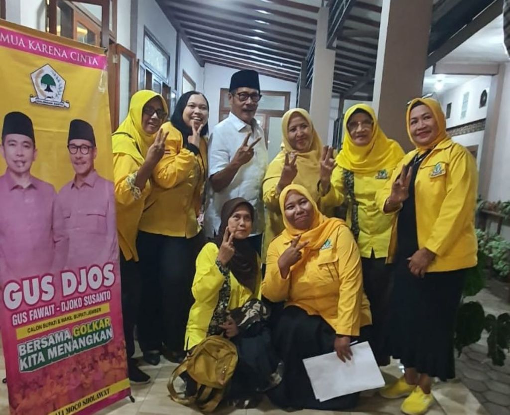 Cawabup Djos Sapa Anggota Partai Golkar Jember, Tegaskan Dirinya Bukan Ban Serep