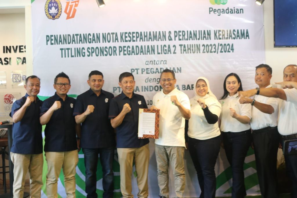 Pegadaian Menjadi Sponsor Utama Kompetensi Sepak Bola Liga 2 Indonesia