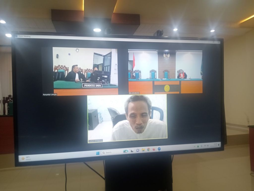 Pembunuh Wartawan Media Online Jombang Jalani Sidang Perdana