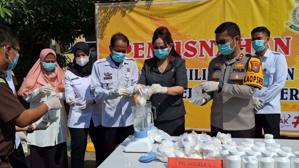 Barang Bukti Napza Senilai Rp10 M Lebih di Mojokerto Raya Dimusnahkan