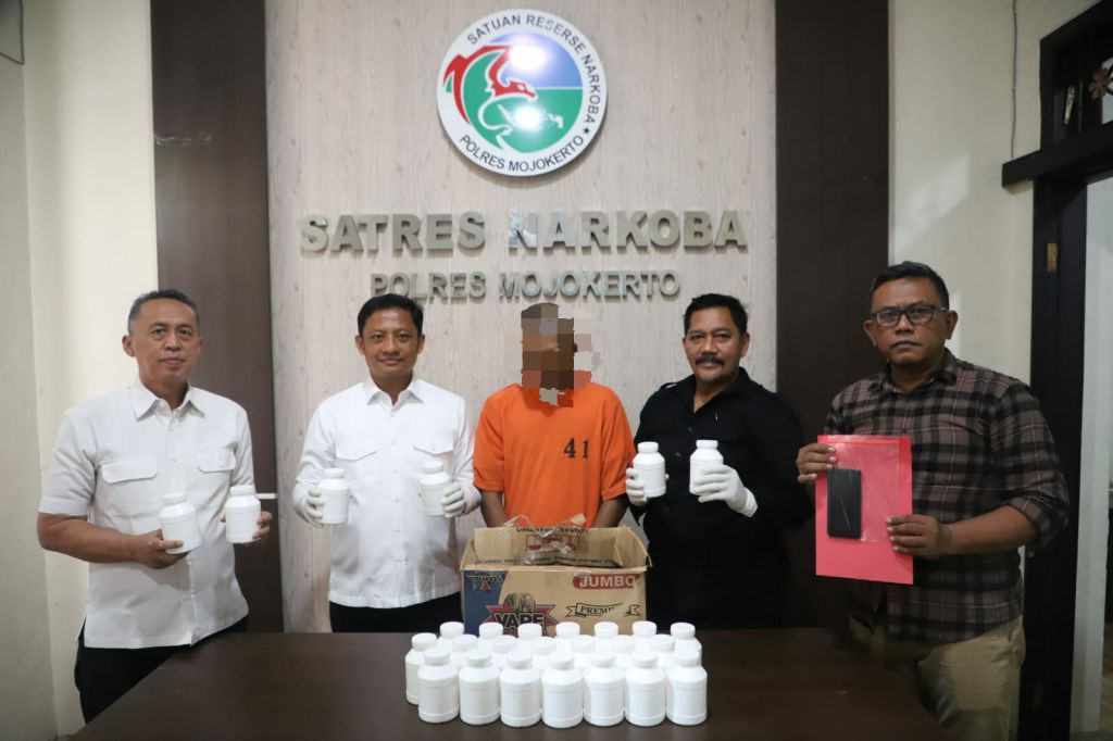Peredaran 27 Ribu Butir Pil Koplo di Dlanggu Mojokerto Digagalkan