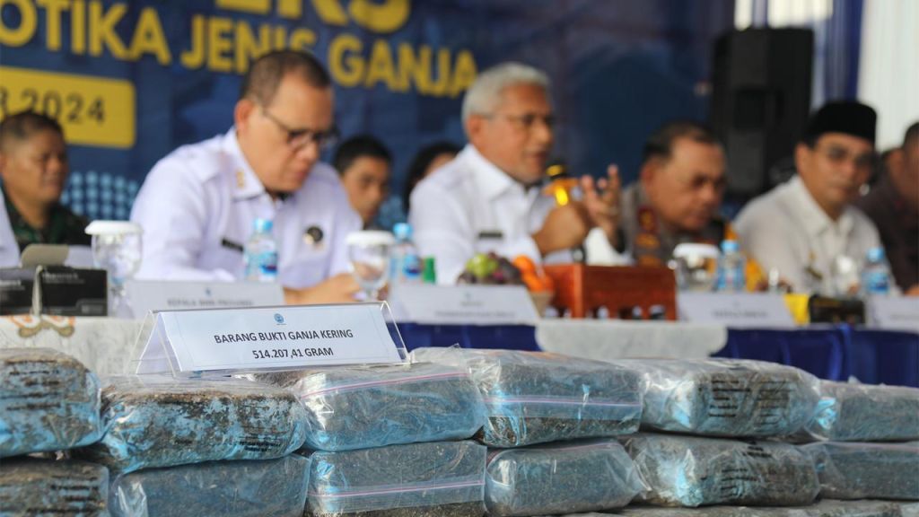 BNN Gagalkan Penyelundupan Setengah Ton Lebih Ganja dari Aceh Gayo Lues Menuju Sumbar