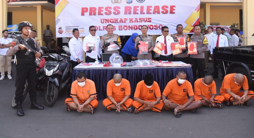 Polres Bondowoso Gelar Beragam Hasil Pengungkapan Kasus Kriminal