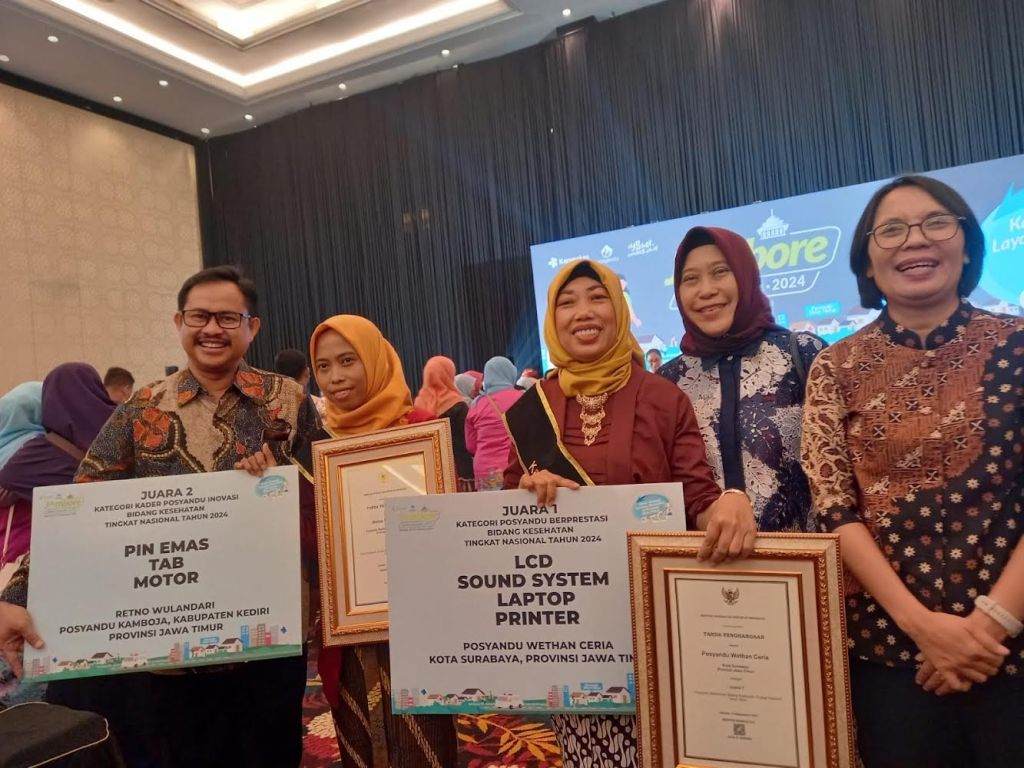 Posyandu Wethan Ceria Surabaya Sabet Juara 1 Posyandu Berprestasi Tingkat Nasional