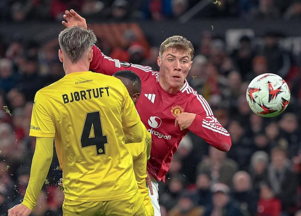 Manchester United vs Bodo/Glimt 3-2, Rasmus Hojlund Cetak Dua Gol