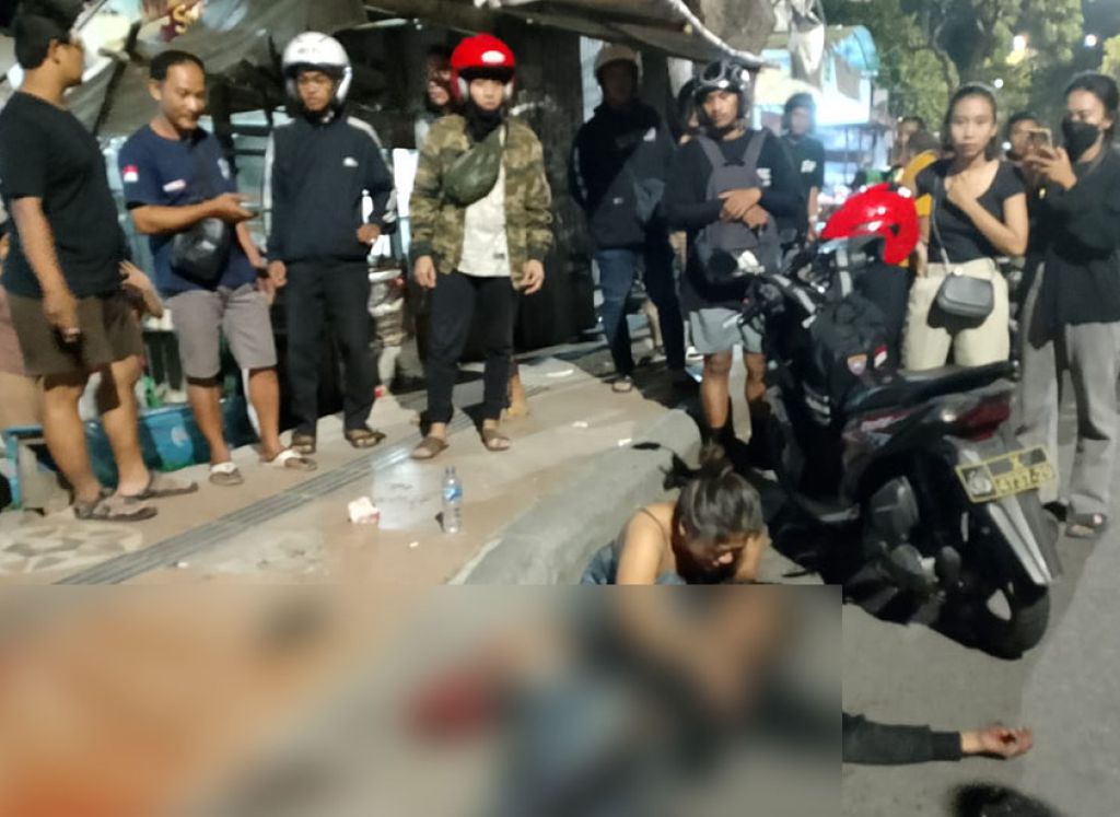 Pria Surabaya Bersimbah Darah Akibat Dibacok, Tatapan Mata Diduga Jadi Pemicu