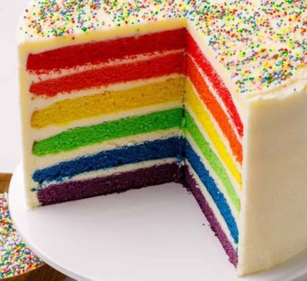 Menikmati Rainbow Cake Super Lembut Bersama Kelurga di Akhir Pekan, Ikuti Resepnya