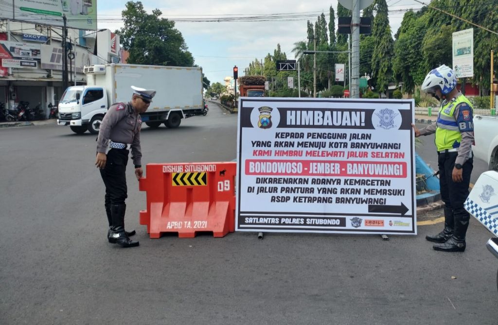 Macet di Ketapang Banyuwangi, Satlantas Polres Situbondo Siapkan Rekayasa Lalin