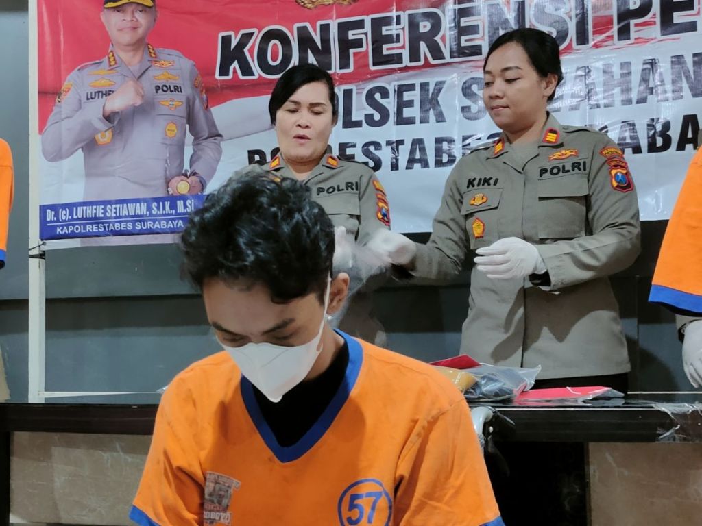 Ditinggal Rekan Kabur, Residivis Jambret Surabaya Babak Belur