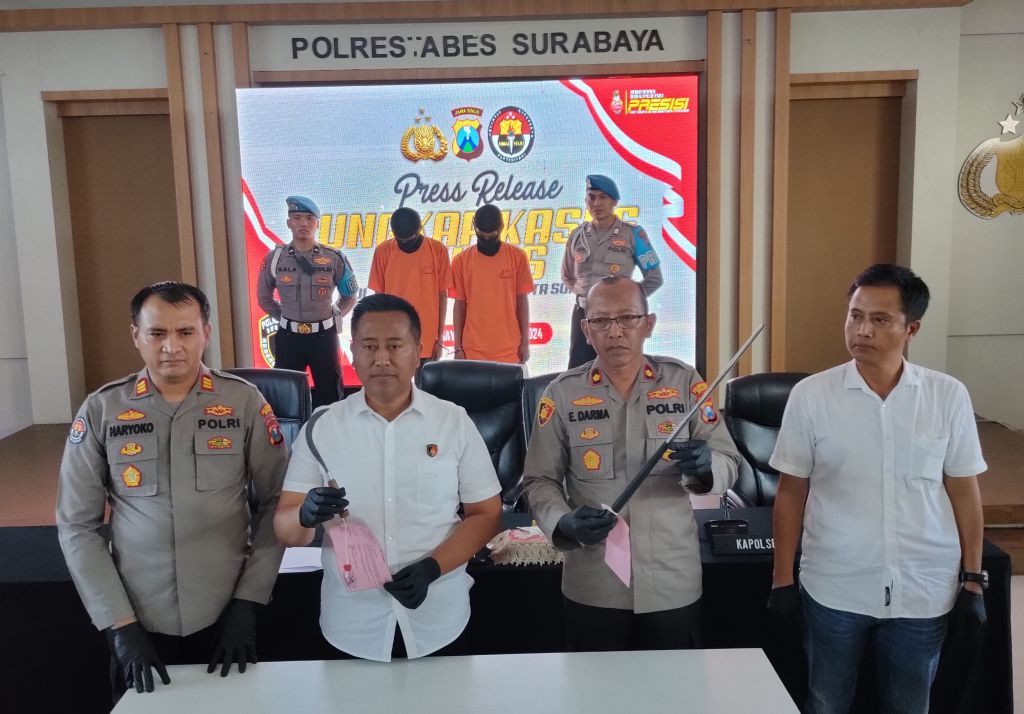 8 Orang Komplotan Begal di Surabaya Diberangus, 6 Masih Anak-anak