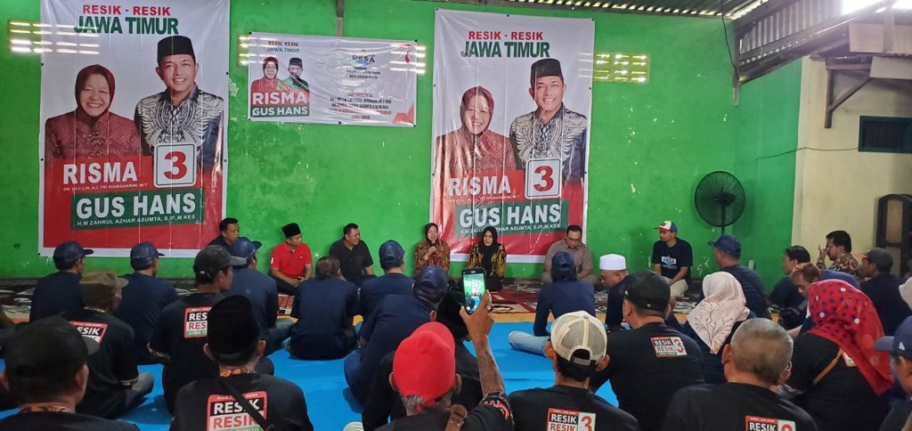 Proklamator Desa Mojokerto Dikomandoi Mantan Bupati Siap Menangkan Risma-Gus Hans