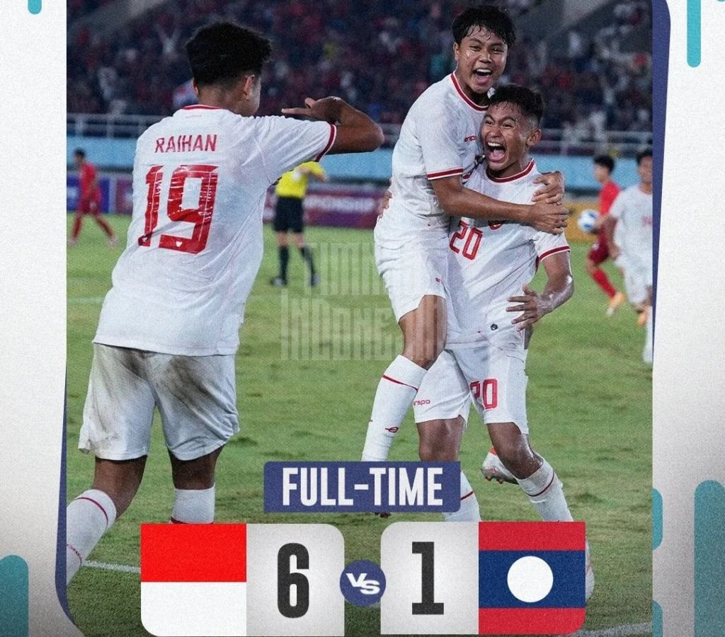 Hasil AFF U-16, Indonesia Lolos Semifinal Gulung Laos 6-1