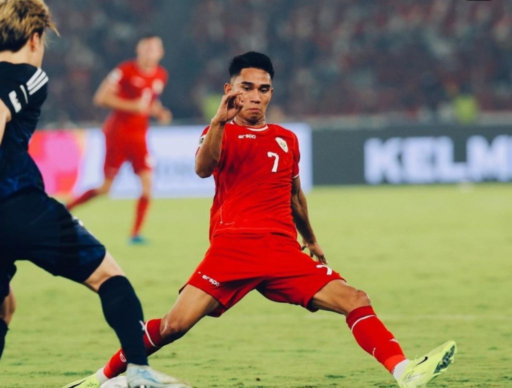 Gol Marselino Ferdinan Bawa Indonesia Unggul 1-0 Atas Arab Saudi di Babak Pertama