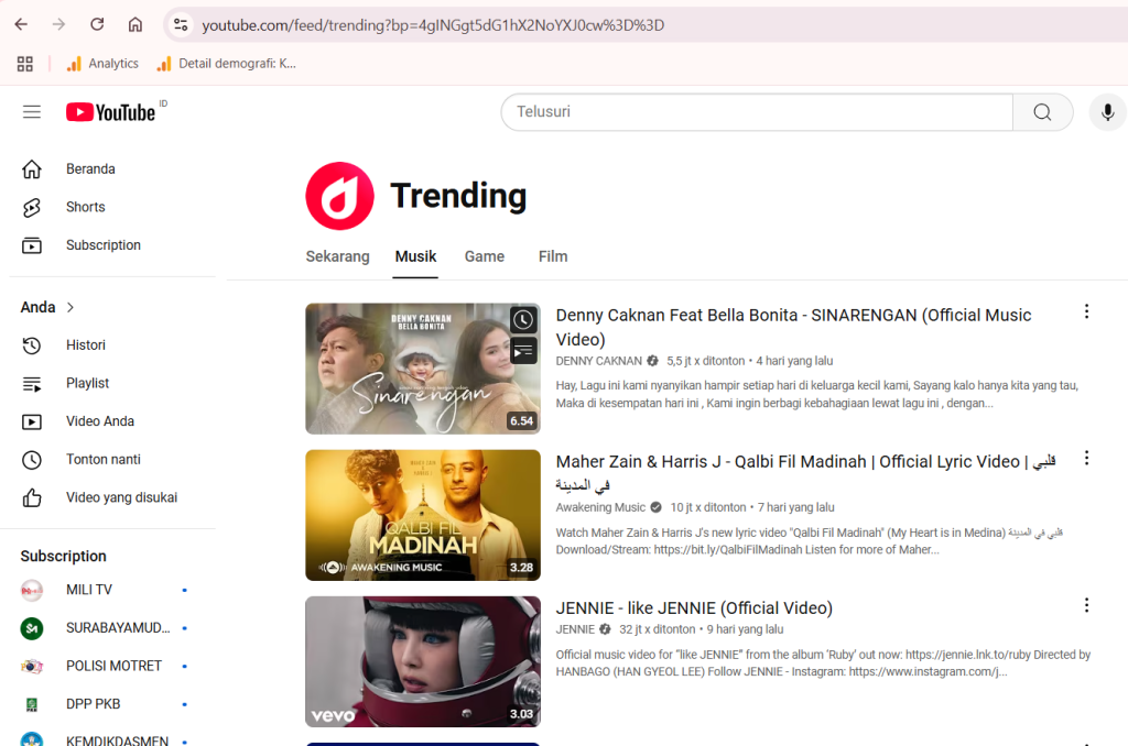 Lagu Sinarengan Trending Youtube: Gambarkan Keharmonisan Rumah Tangga Denny Caknan