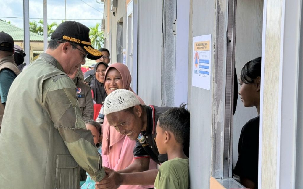 BNPB Salurkan Bantuan Logistik untuk Warga Huntara Aceh Tamiang