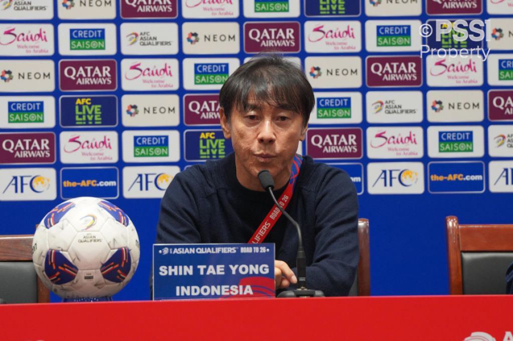 Kata Shin Tae-yong Usai Timnas Indonesia Dikalahkan China