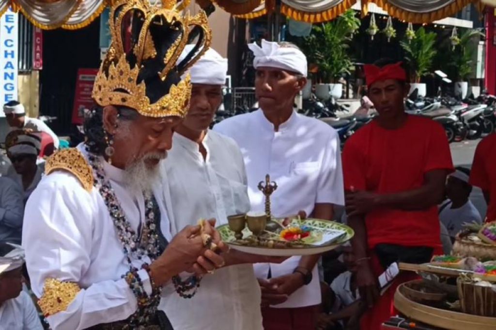 Ratusan Umat Hindu Gelar Tawur Agung Kesanga di Ubud Sambut Nyepi 1948 Saka