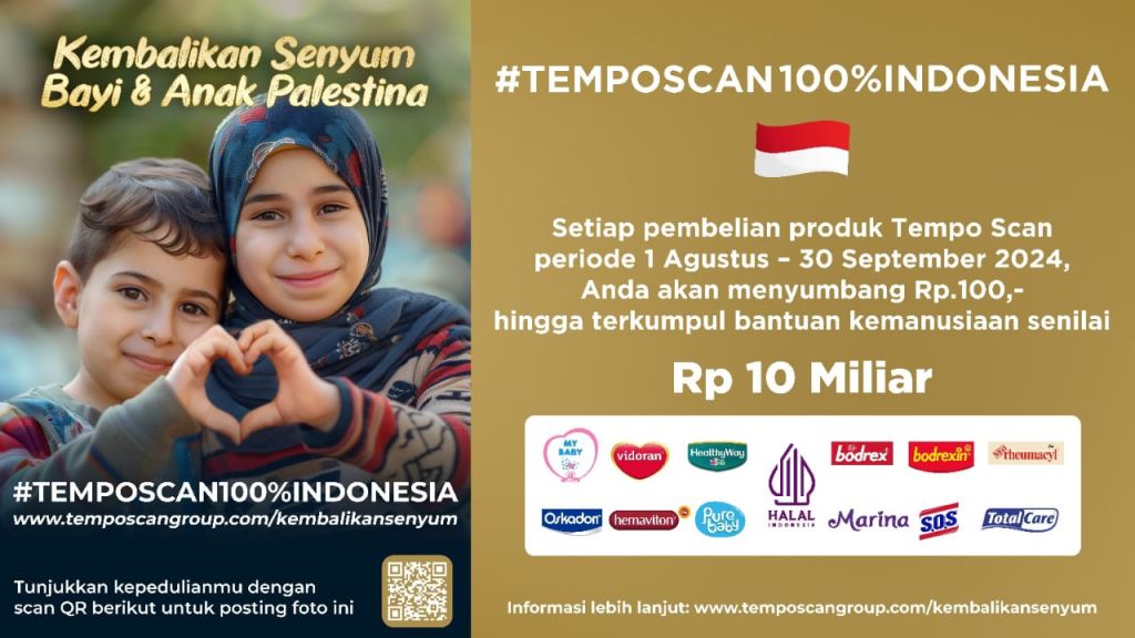 Tempo Scan Indonesia  Ajak Masyarakat Kembalikan Senyum Anak di Palestina