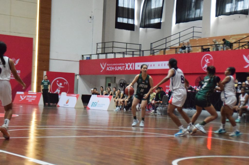 Tim Basket Jatim Melaju ke Semifinal Usai Tundukkan Papua 60-24
