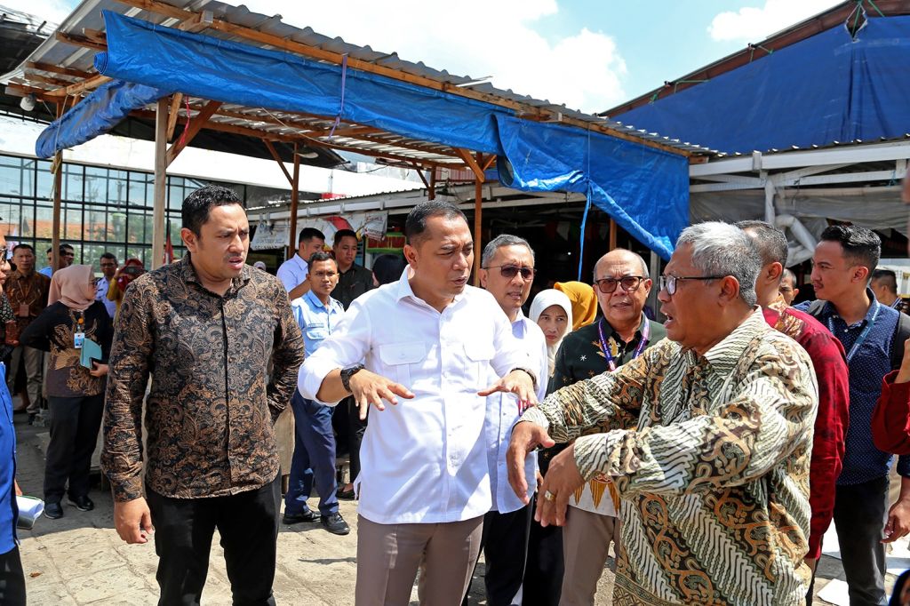 Revitalisasi Pasar Kembang Surabaya Rampung Awal Januari 2025