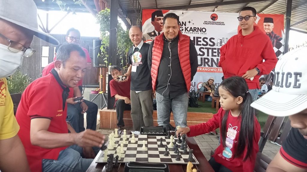 Serunya Turnamen Catur Ganjar Pranowo for Presiden di Pasuruan