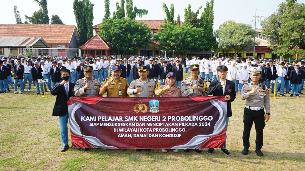 Kapolres Probolinggo Kota Ajak Pelajar SMAN/SMKN Salurkan Hak Suara pada Pilkada 2024